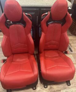 C8 Corvette GT2 Red Leather Seats