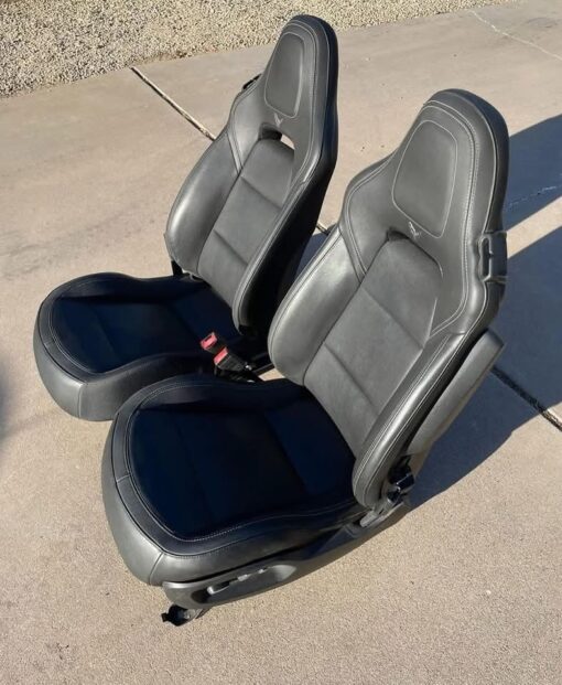 C7 Corvette Black Leather Seats